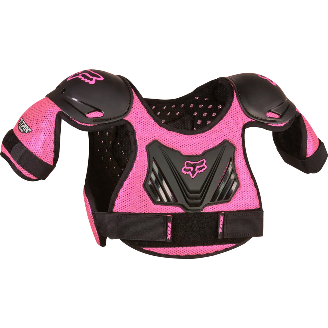 Fox Racing Peewee Titan Roost Deflector Black/Pink - Front View