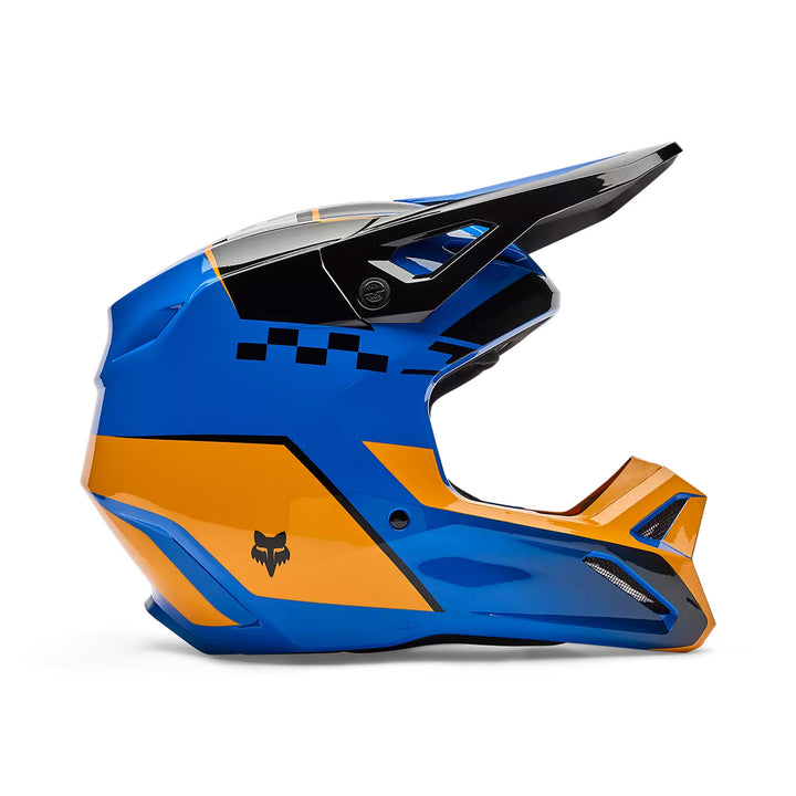 Fox Racing V1 Collect Helmet Blue - Right Side View