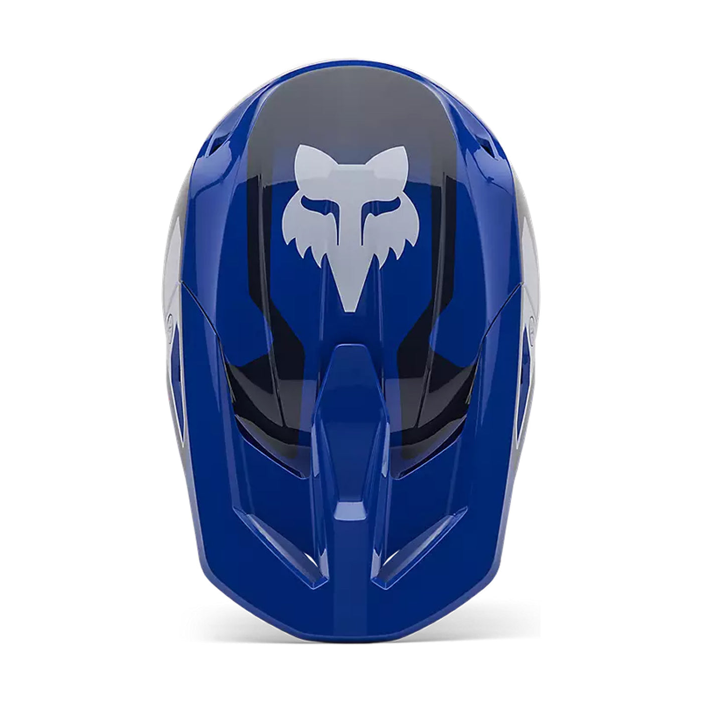 Fox Racing V1 Lean Helmet Blue - Top Down View