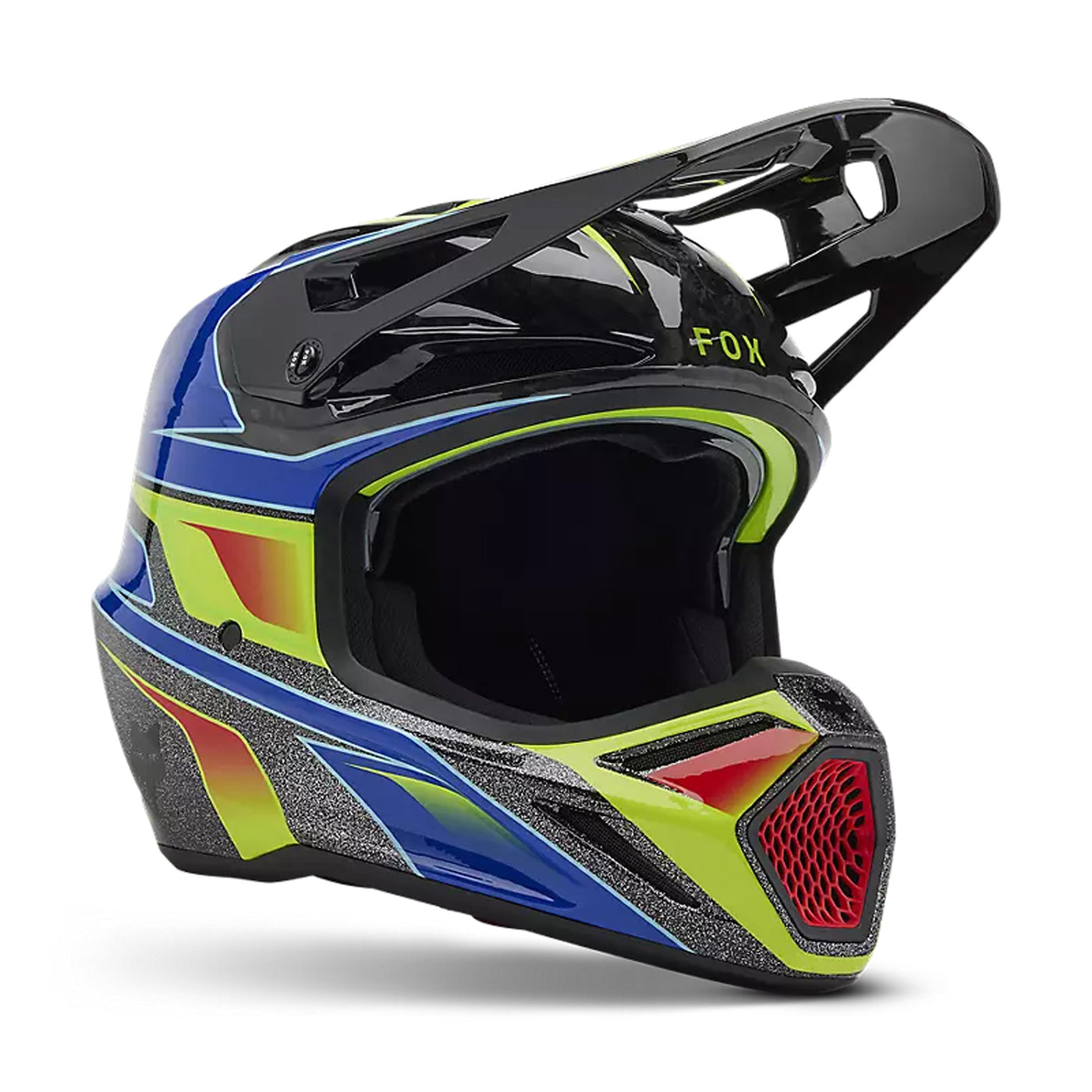 Fox Racing V3 RS Acric Helmet Multicolor - Front Side View