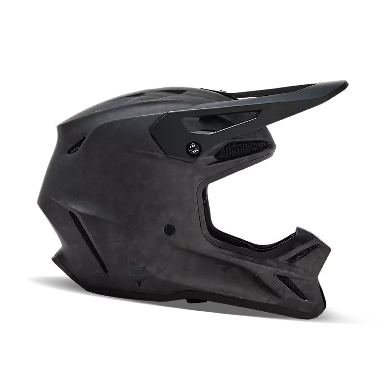 Fox Racing V3 RS Carbon Helmet Matte Black - Right Side View