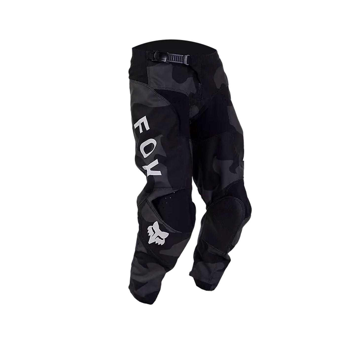 Fox Racing Youth 180 Bnkr Pants Black Camouflage - Front Side View