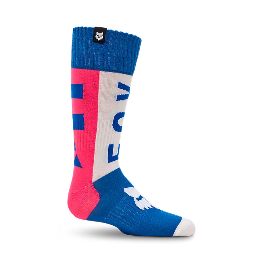 Fox Racing Youth 180 Collect Socks Blue/Pink - Side View