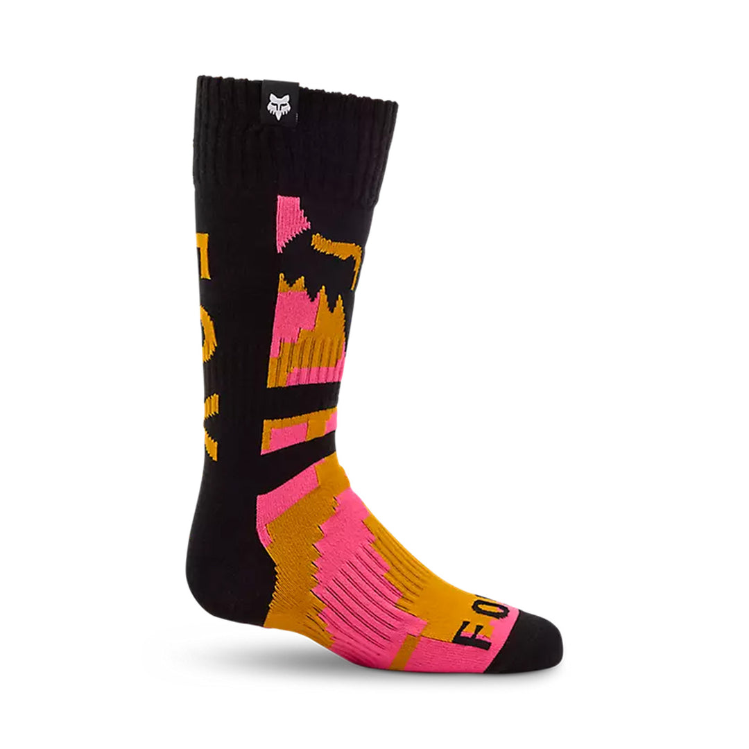Fox Racing Youth 180 Kairos Socks Tangerine - Side View