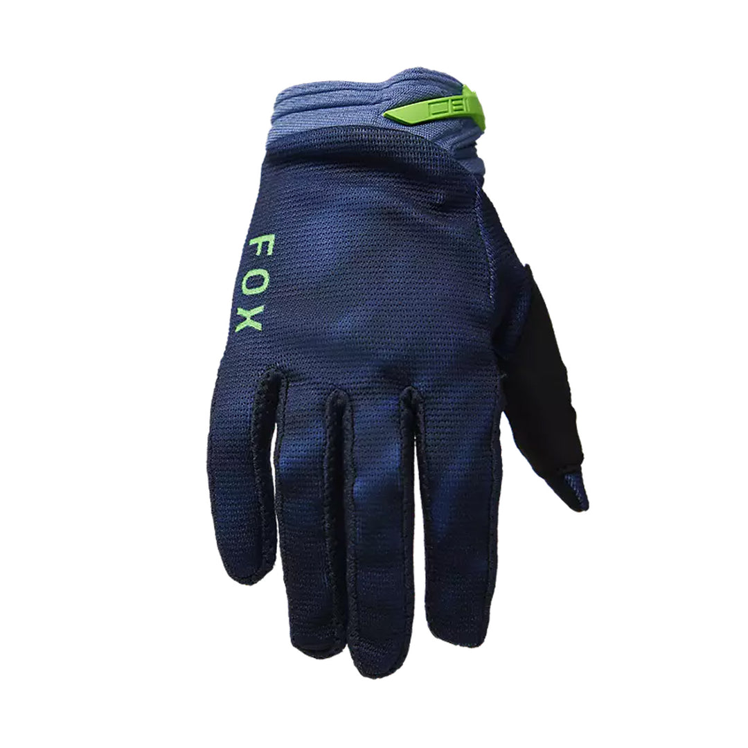 Fox Racing Youth 180 Taunt Gloves Navy - Back of Hand View