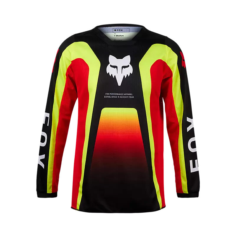 Fox Racing Youth 180 Ballast Jersey Black/Red - Front View