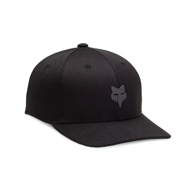 Fox Racing Youth Lithotype 110 Snapback Hat Black - Front Side View