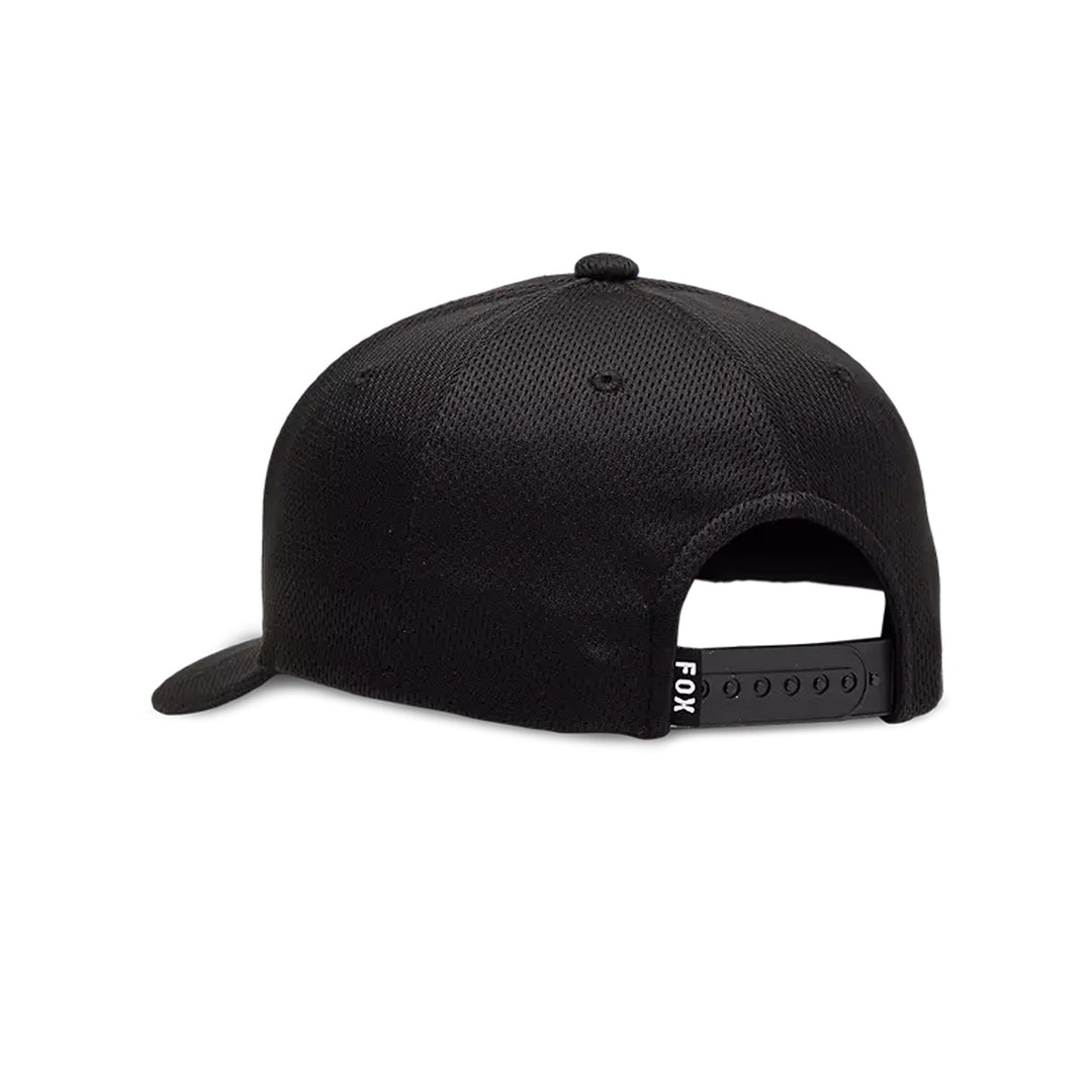Fox Racing Youth Lithotype 110 Snapback Hat Black - Rear Side View