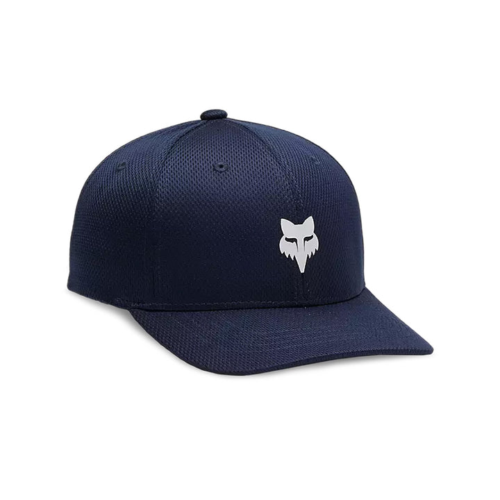 Fox Racing Youth Lithotype 110 Snapback Hat Midnight Blue - Front Side View