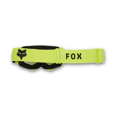 Fox Racing Youth Main Core Goggles Fluorescent Yellow - Rear View with Side Strap