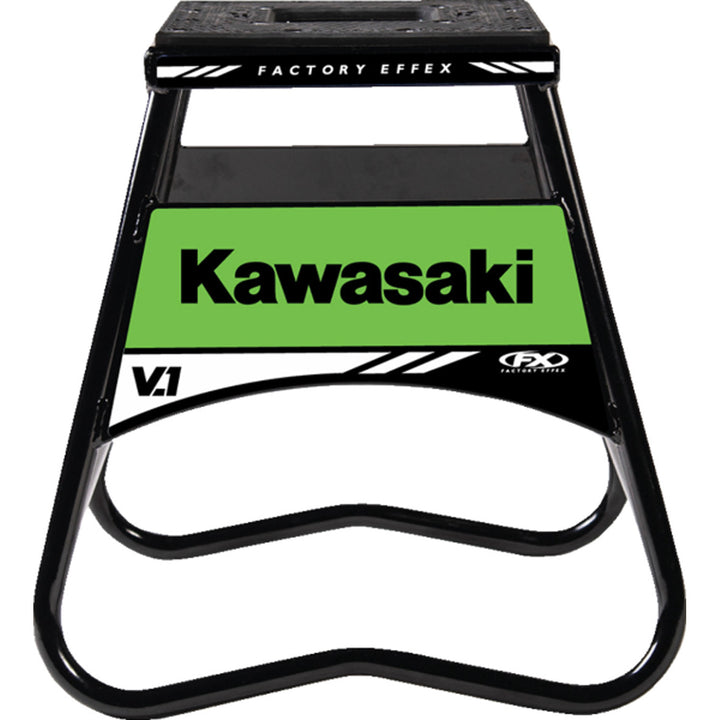 FACTORY EFFEX Bike Stand V.1 Kawasaki Black - Full Front View