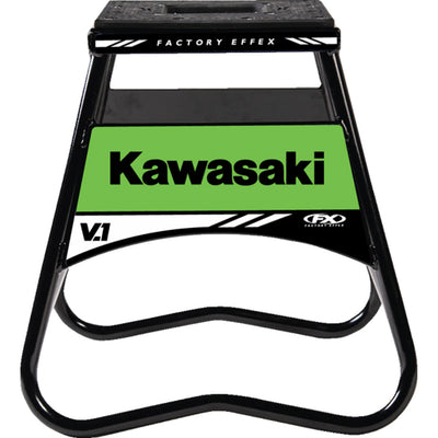 FACTORY EFFEX Bike Stand V.1 Kawasaki Black - Full Front View
