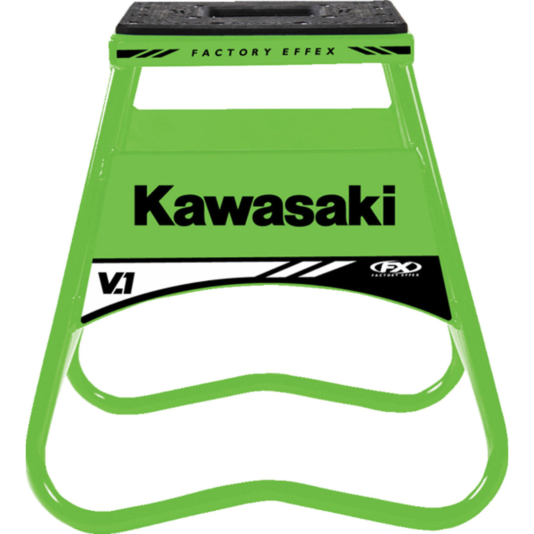 FACTORY EFFEX Bike Stand V.1 Kawasaki Green - Full Front View