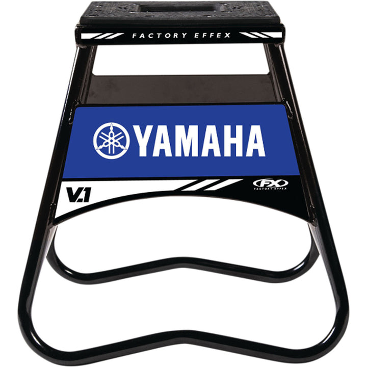 FACTORY EFFEX Bike Stand V.1 Yamaha Black/Blue - Full Front View