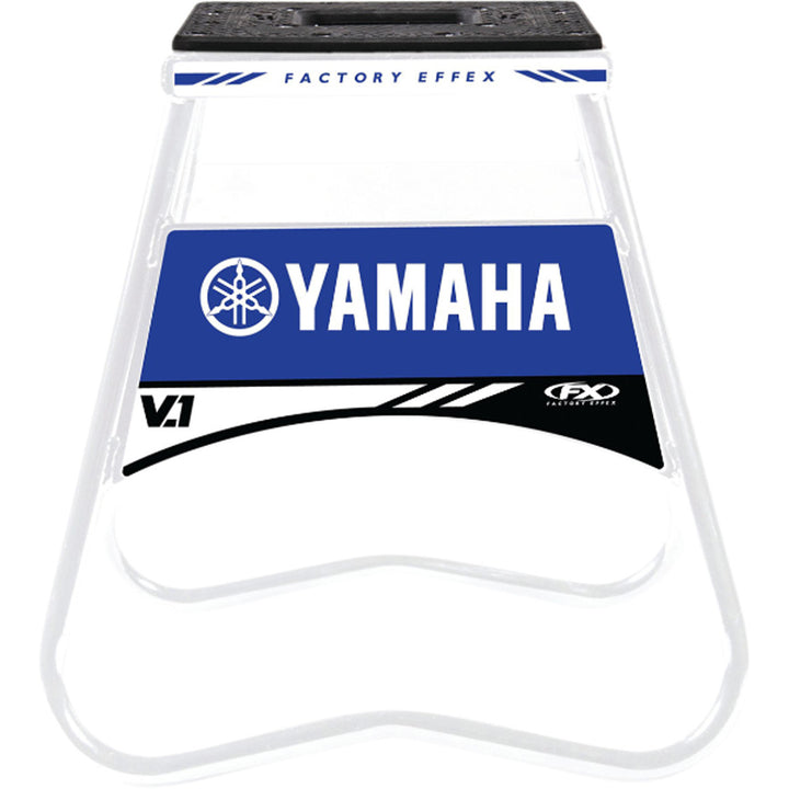 FACTORY EFFEX Bike Stand V.1 Yamaha White/Blue - Full Front View