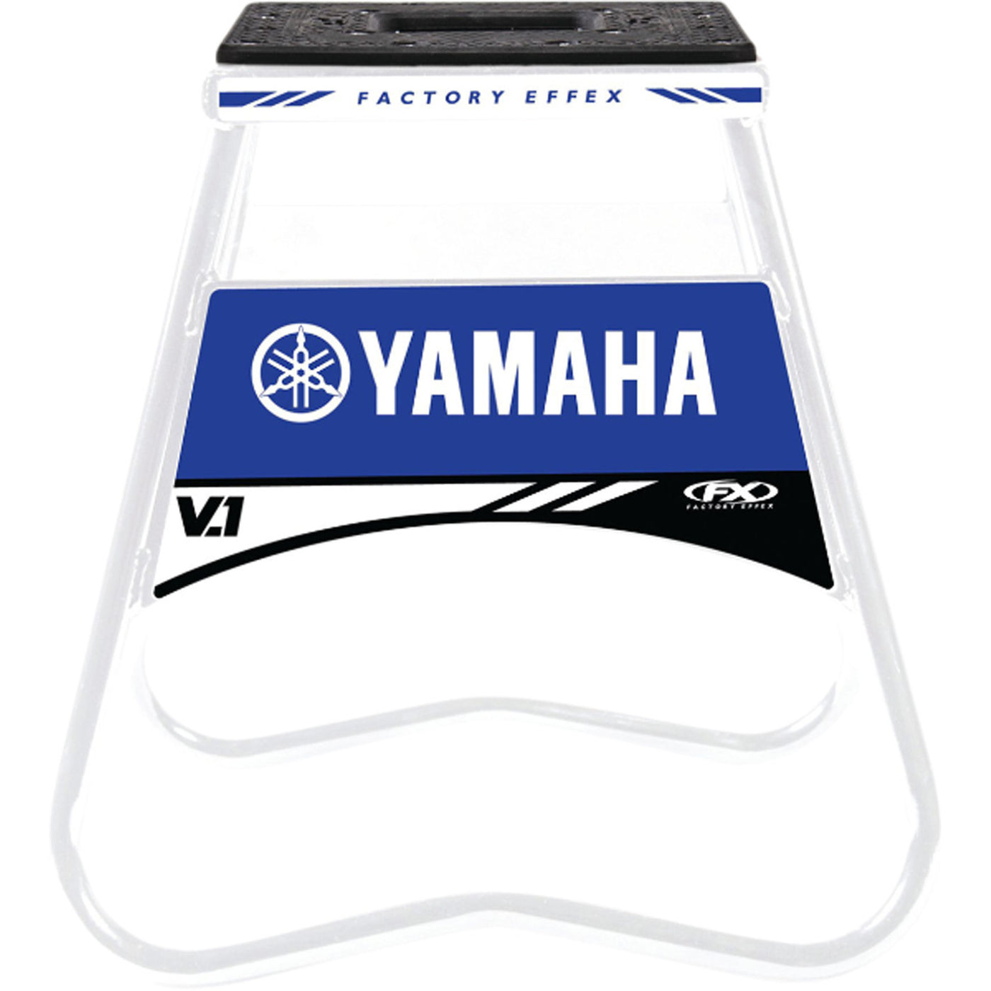 FACTORY EFFEX Bike Stand V.1 Yamaha White/Blue - Full Front View
