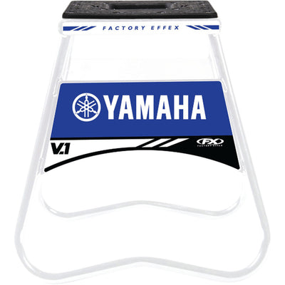 FACTORY EFFEX Bike Stand V.1 Yamaha White/Blue - Full Front View