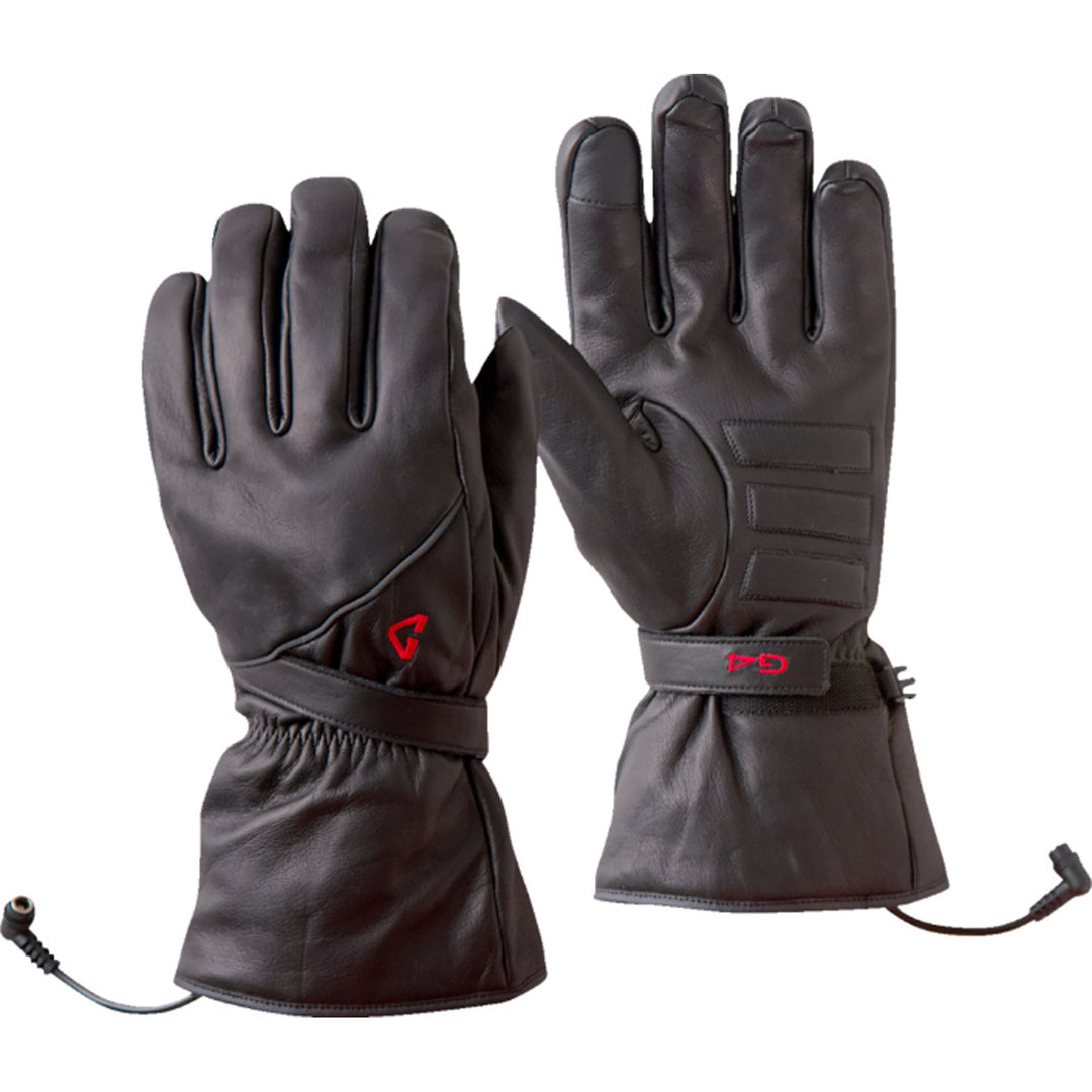 GERBING HEATED CLOTHING 12V G4 Heated Gloves Black - Back of Hand and Palm Views of Pair