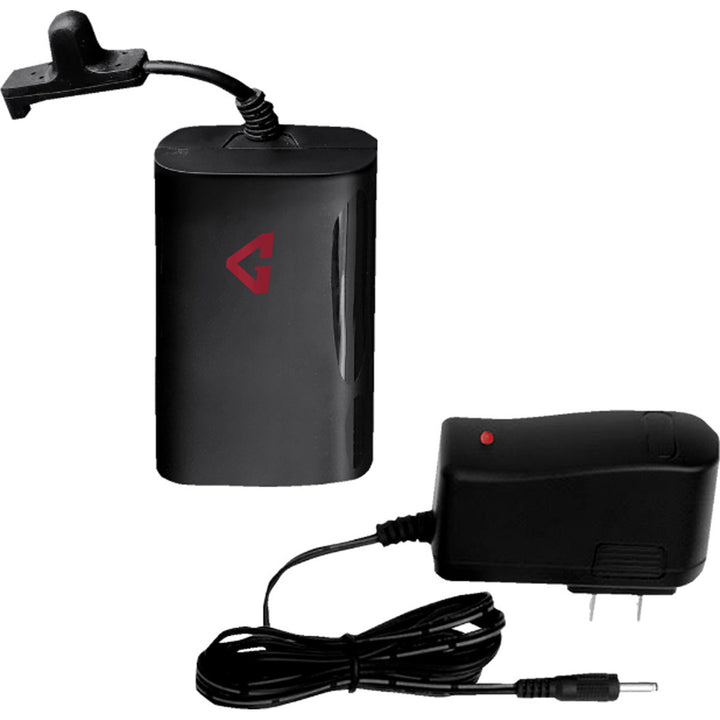 GERBING HEATED CLOTHING 7V Battery Heated Vest Liner Black - Full View of External Battery and Wall Charger