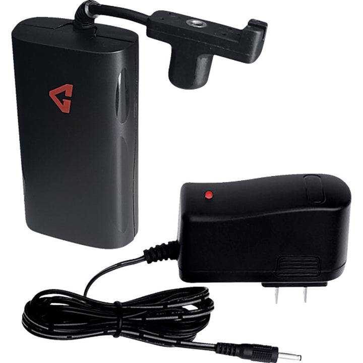 GERBING HEATED CLOTHING 7V Heated Base Layer Pants Black - Full View of External Battery and Wall Charger