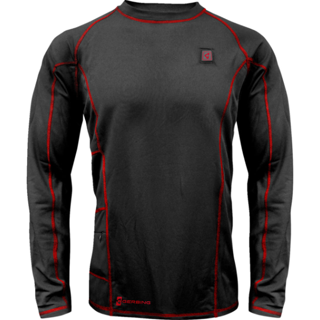 GERBING HEATED CLOTHING 7V Heated Base Layer Shirt Black - Front View