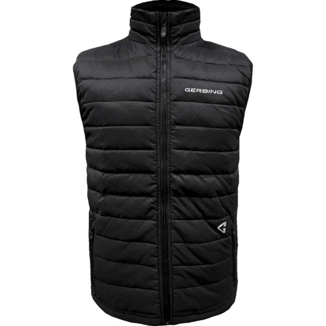 GERBING HEATED CLOTHING 7V Khione Puffer Heated Vest 2.0 Black - Front View