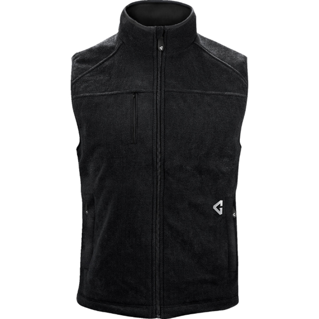 GERBING HEATED CLOTHING 7V Thermite Fleece Heated Vest 2.0 Black - Front View