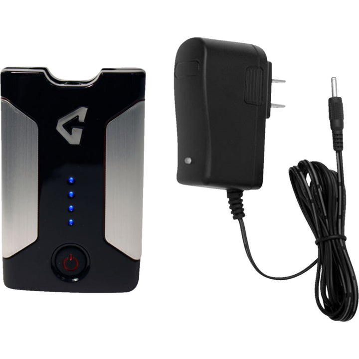 GERBING HEATED CLOTHING 7V Thermite Fleece Heated Vest 2.0 Black - Full View of Remote Control and Wall Charger