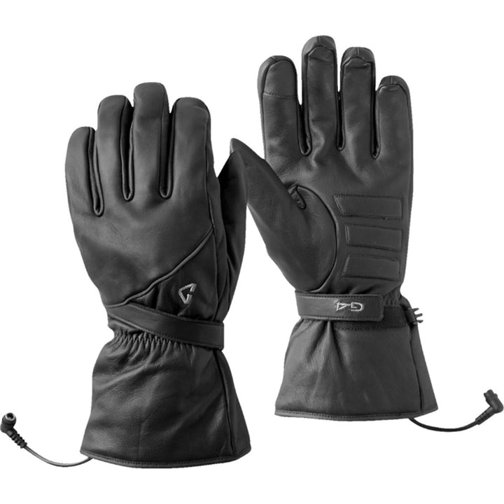 GERBING HEATED CLOTHING Women's 12V G4 Heated Gloves Black - Back of Hand and Palm Views of Pair