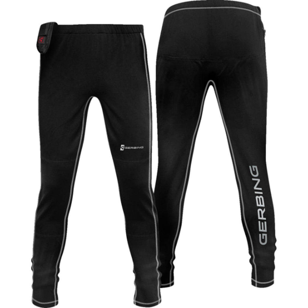 GERBING HEATED CLOTHING Women's 7V Battery Heated Pants Black - Front and Rear Views