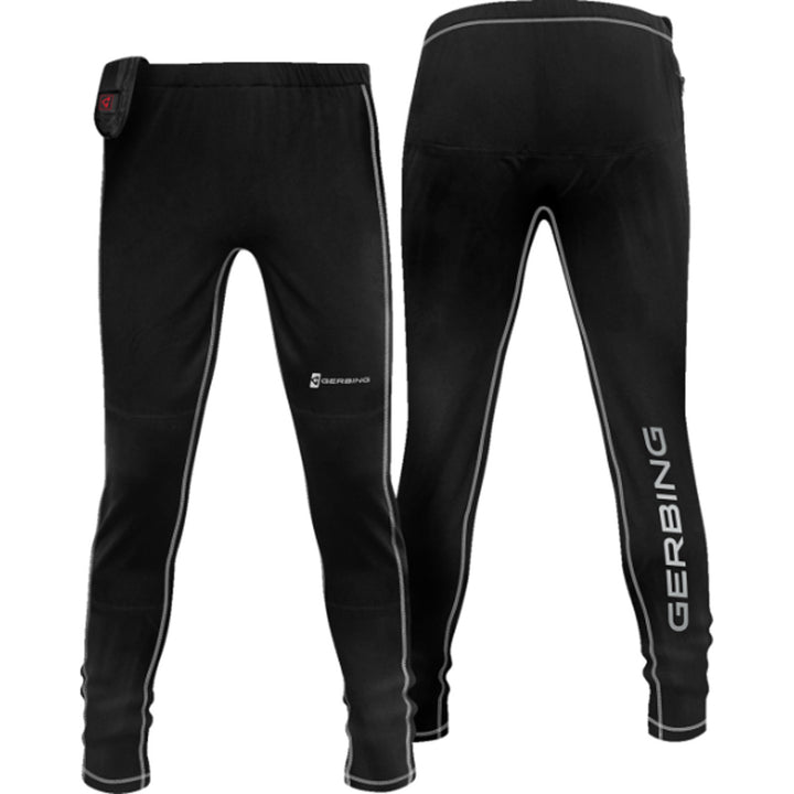 GERBING HEATED CLOTHING Women's 7V Battery Heated Pants Black - Front and Rear Views