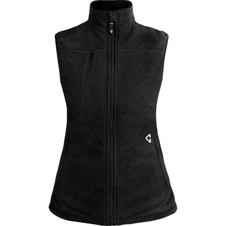 GERBING HEATED CLOTHING Women's 7V Thermite Fleece Heated Vest 2.0 Black - Front View