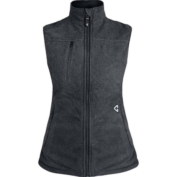 GERBING HEATED CLOTHING Women's 7V Thermite Fleece Heated Vest 2.0 Gray - Front View