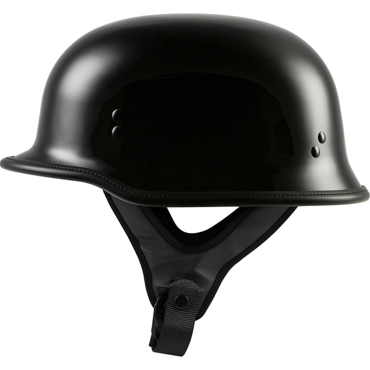 Highway 21 9MM German Beanie Helmet Gloss Black - Side View