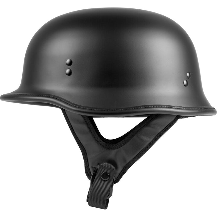 Highway 21 9MM German Beanie Helmet Matte Black - Side View
