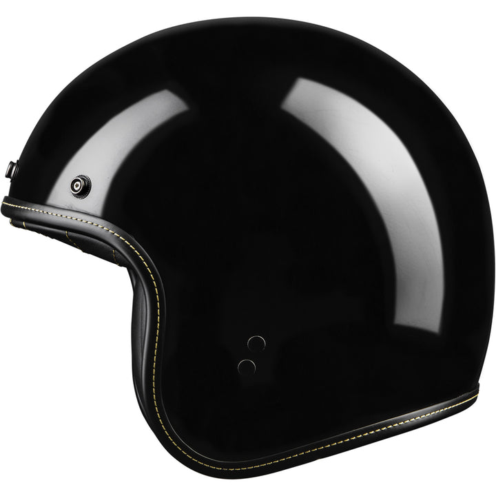 Highway 21 .38 Retro Helmet Gloss Black - Side View