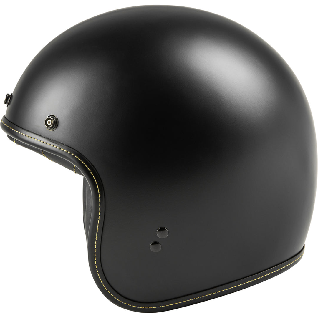Highway 21 .38 Retro Helmet Matte Black - Side View