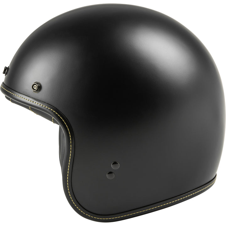 Highway 21 .38 Retro Helmet Matte Black - Side View