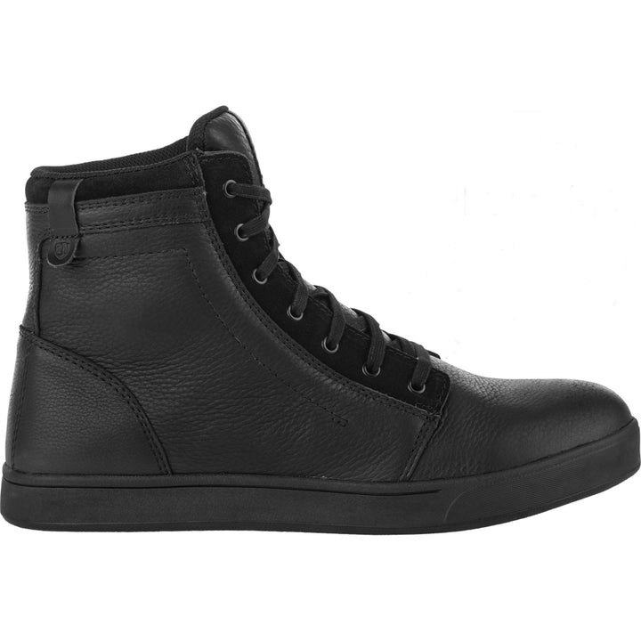 Highway 21 Axle Leather Waterproof Shoes Black - Outer Side View