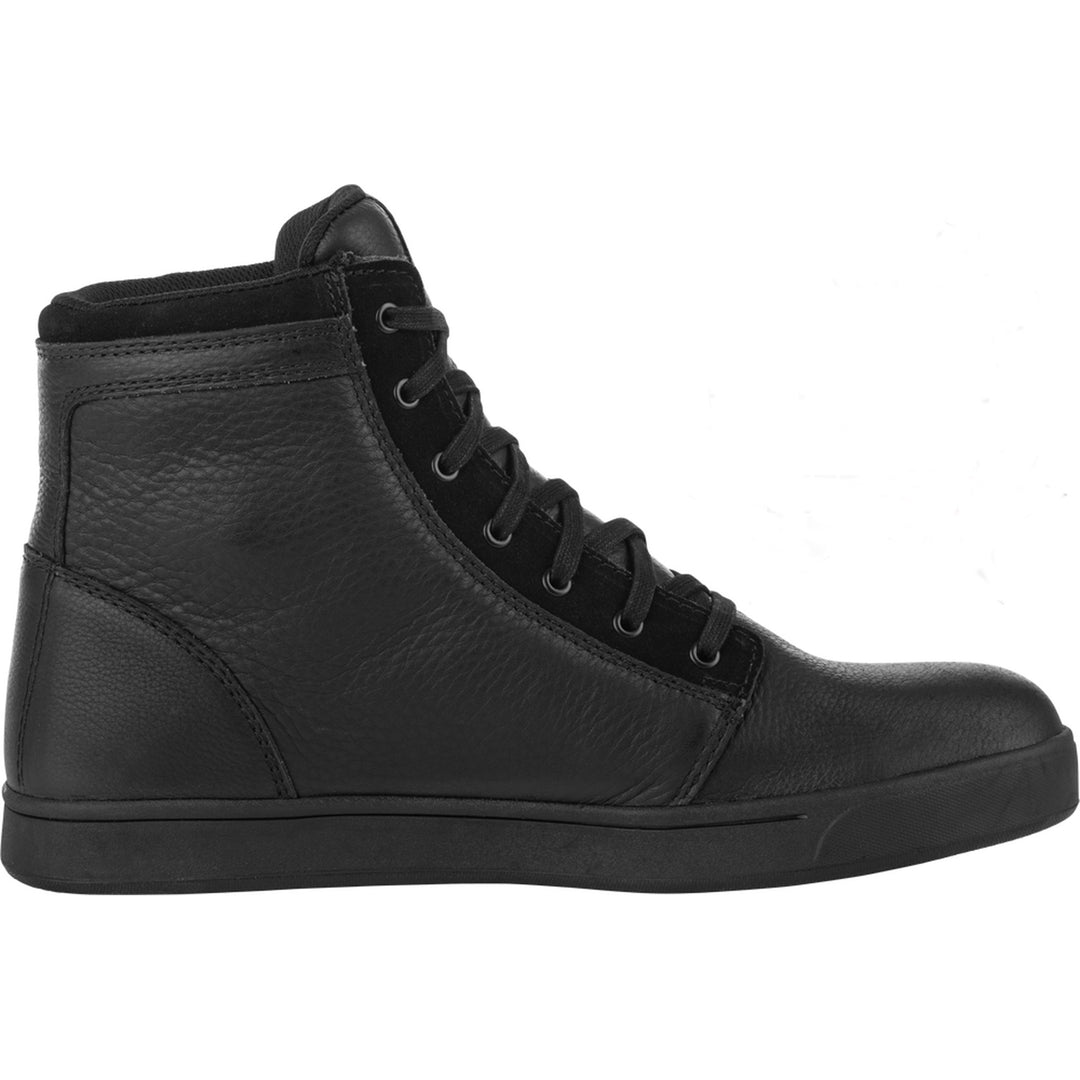 Highway 21 Axle Leather Waterproof Shoes Black - Inner Side View