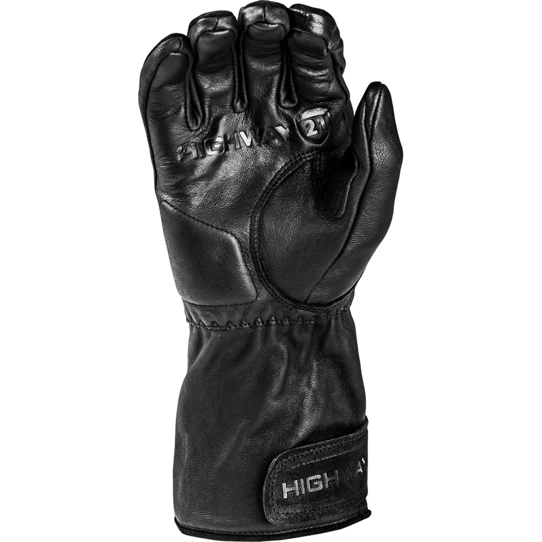 Highway 21 Hook Gloves Black - Palm View