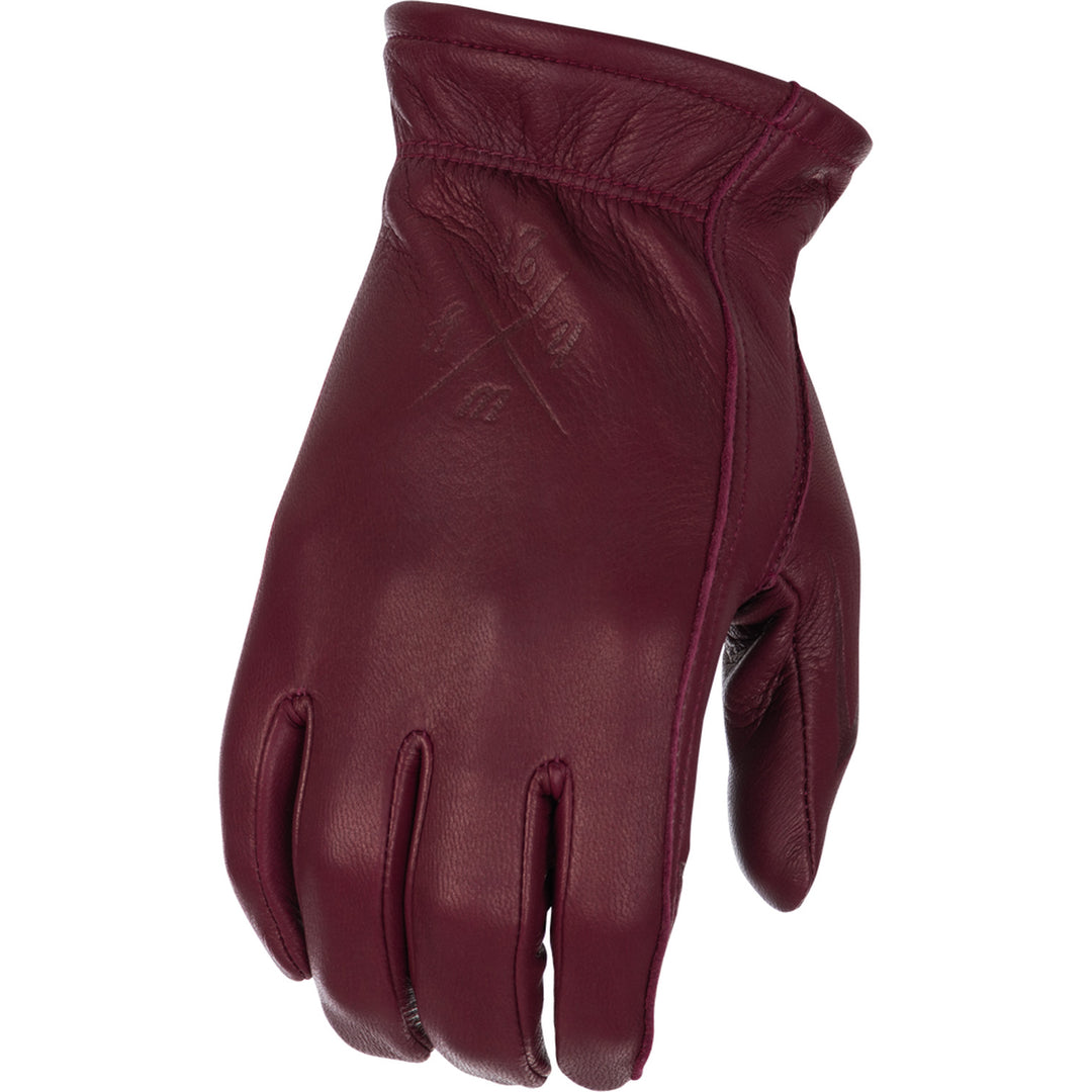 Highway 21 Louie Gloves Oxblood - Back of Hand View