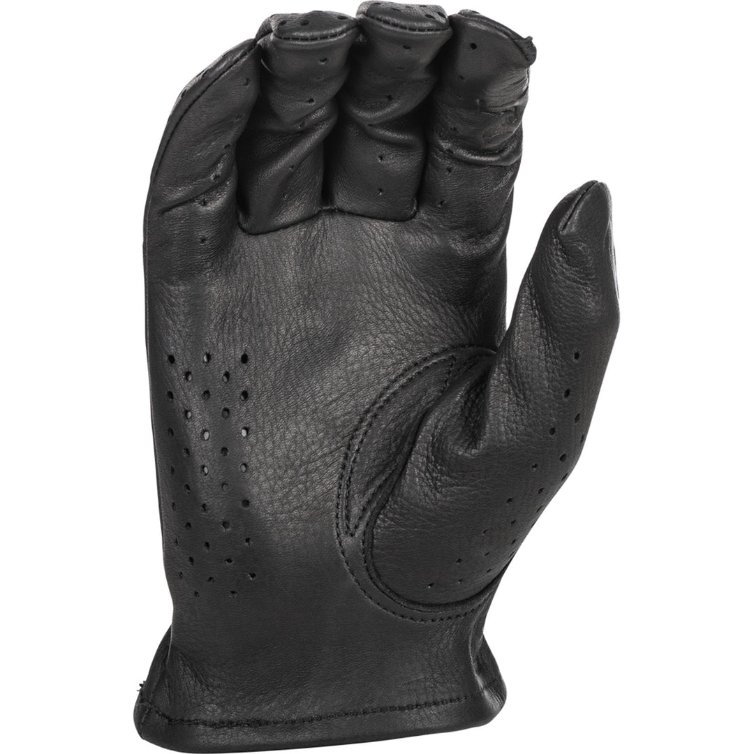 Highway 21 Louie Perforated Gloves Black - Palm View