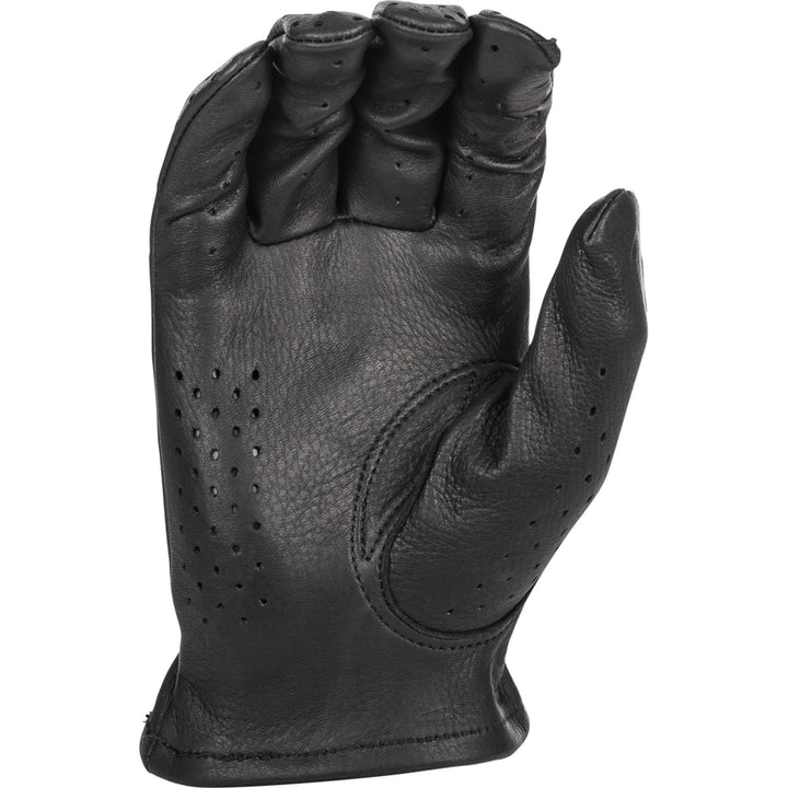 Highway 21 Louie Perforated Gloves Black - Palm View