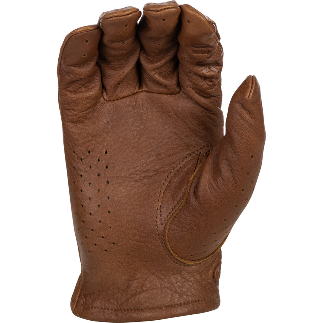 Highway 21 Louie Perforated Gloves Brown - Palm View