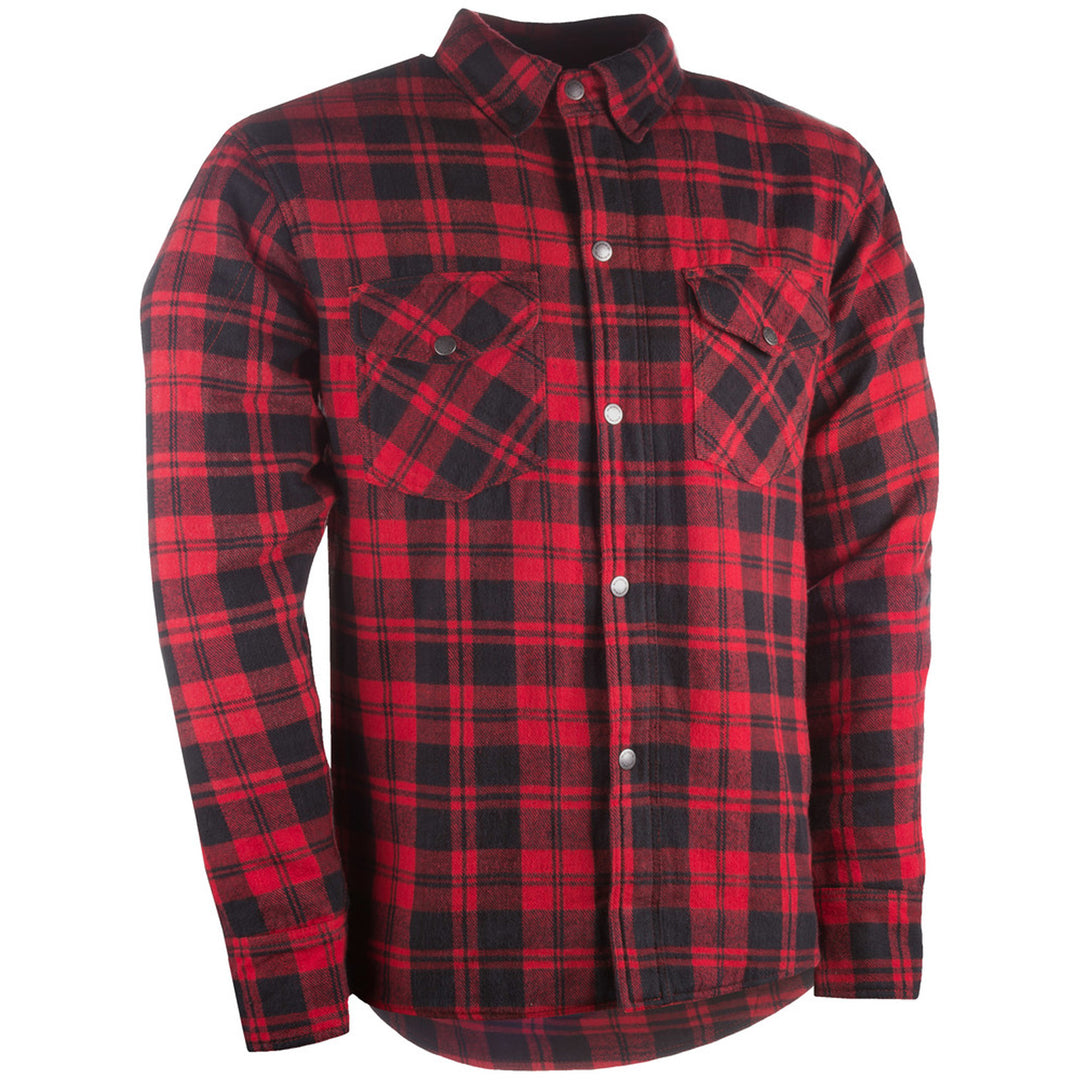 Highway 21 Marksman Riding Flannel Black/Red - Front View