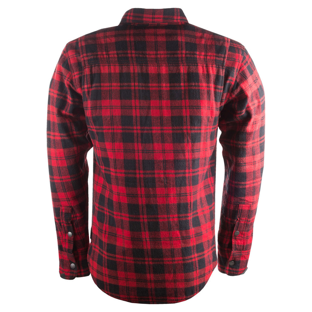 Highway 21 Marksman Riding Flannel Black/Red - Rear View