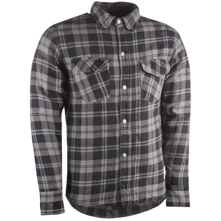 Highway 21 Marksman Riding Flannel Black/Grey - Front View