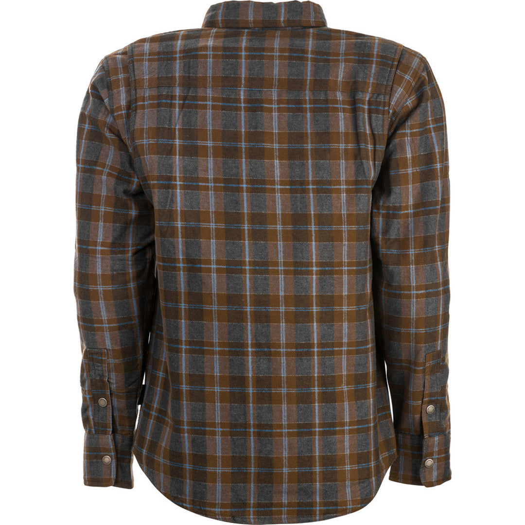 Highway 21 Marksman Riding Flannel Brown/Tan - Rear View