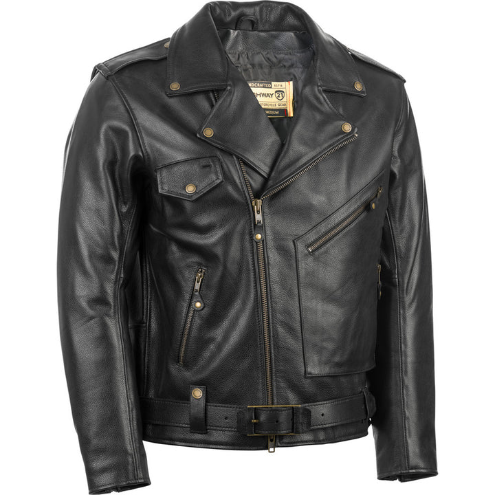 Highway 21 Murtaugh Jacket Black - Front View